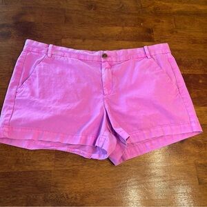 GAP Vibrant Pink Women's Sun-kissed Shorts khakis by gal size 16 100% cotton